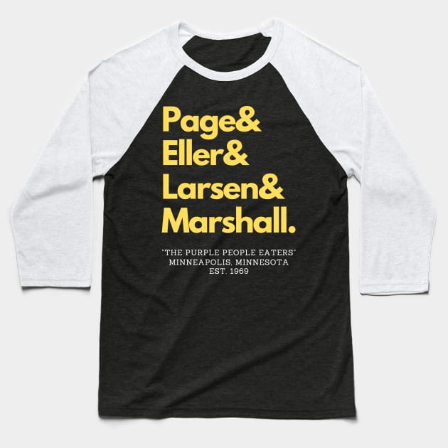 Minnesota's Purple People Eaters Baseball T-Shirt by capognad